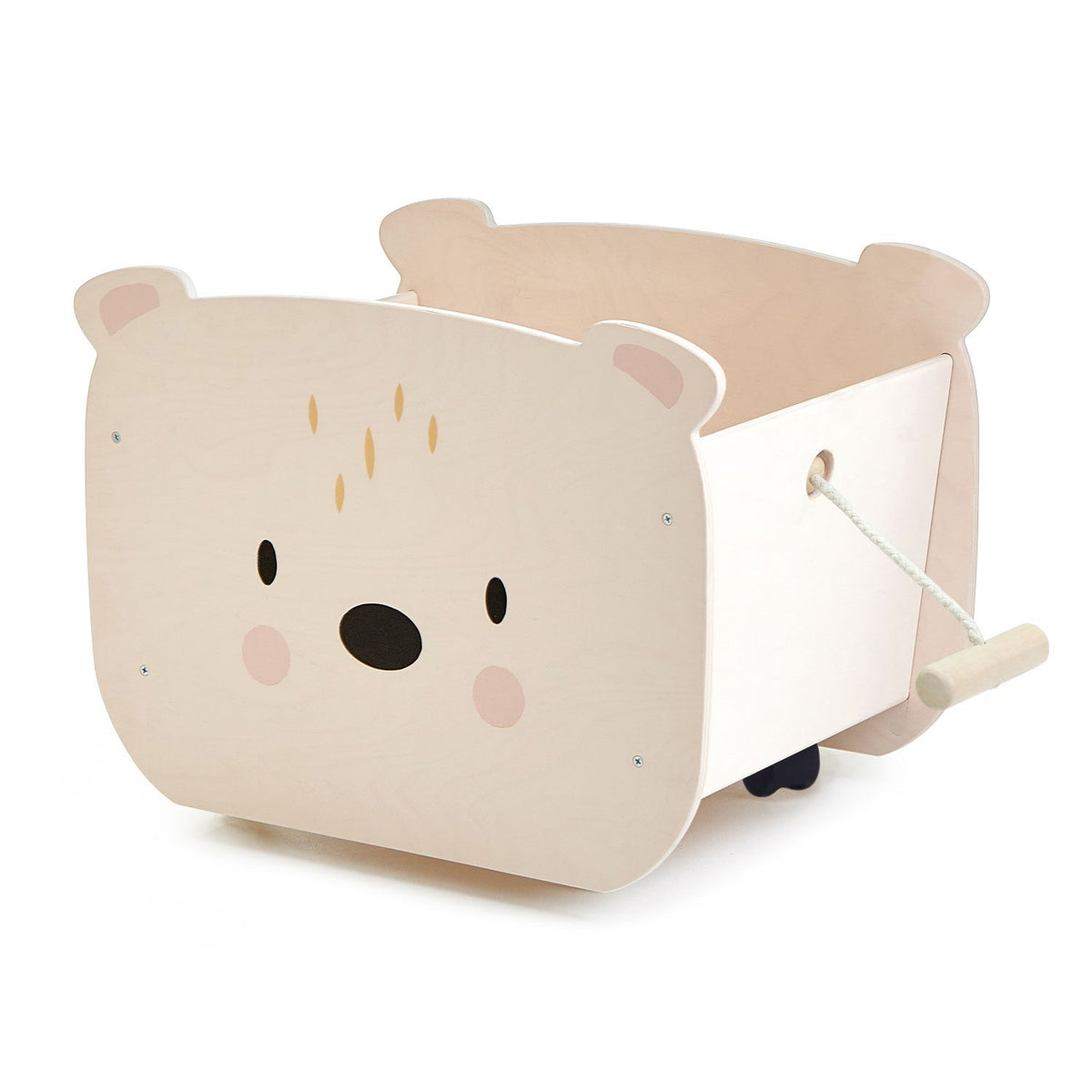 Pull Along Bear Cart and Toy Box