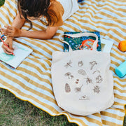 Nature Treasure Hunt Canvas Book Tote