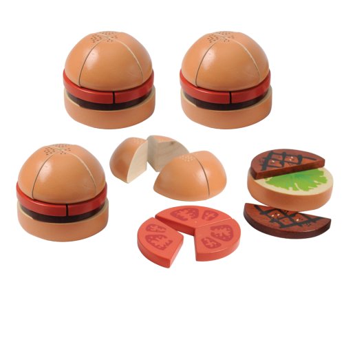 Wooden Fraction Burgers - 40 pieces Montessori Inspired